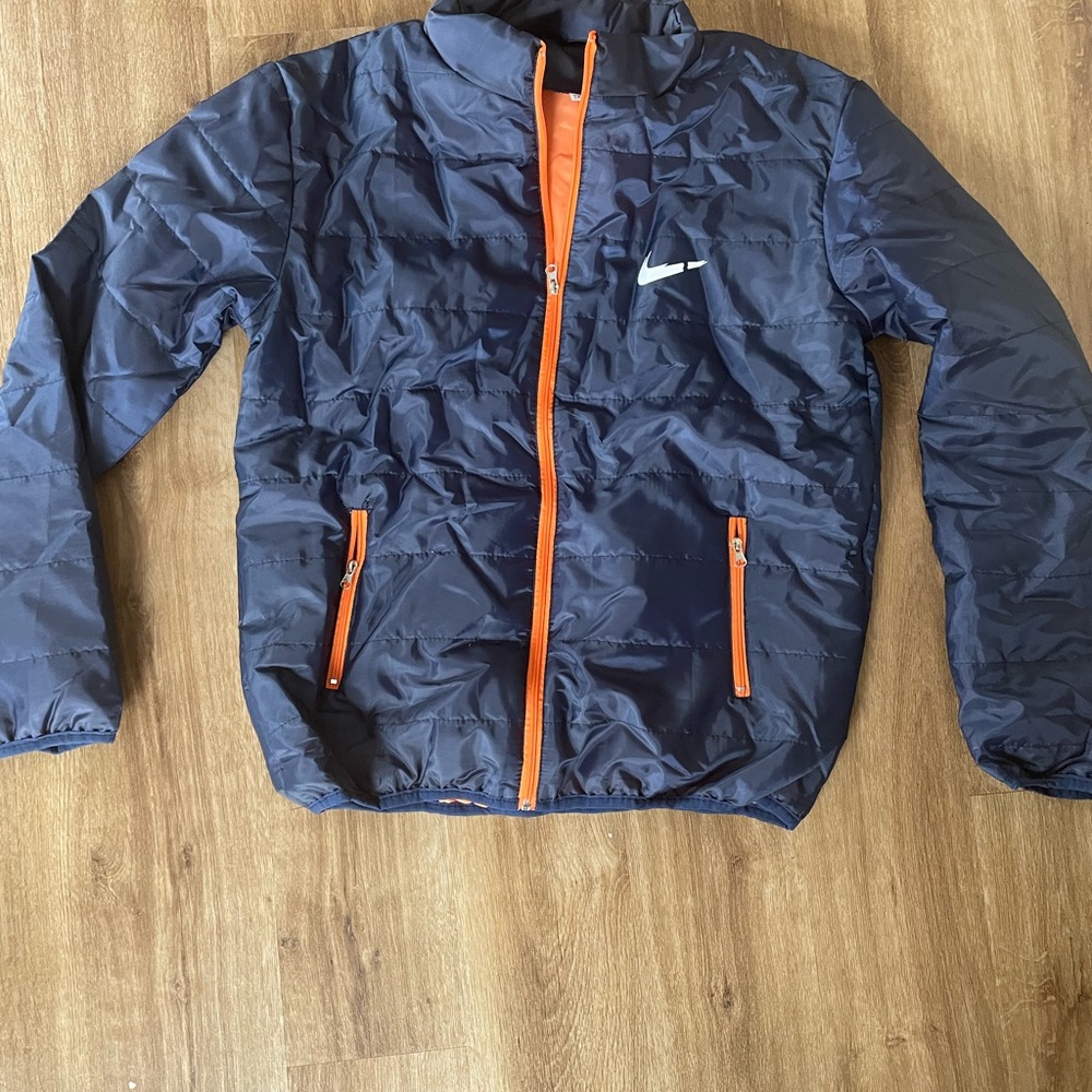Faux Nike Light Jacket Blue and Orange